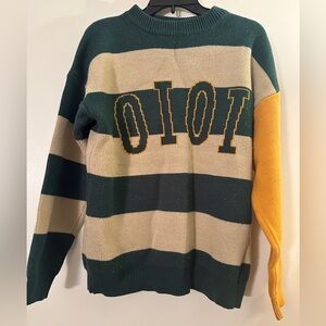 Striped Green and Yellow Sweater